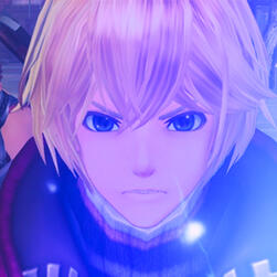 mio from xenoblade, a gray haired catgirl, yells