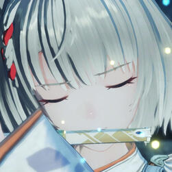 mio from xenoblade, a gray haired catgirl, yells