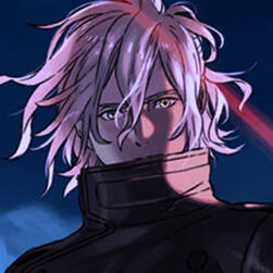 mio from xenoblade, a gray haired catgirl, yells